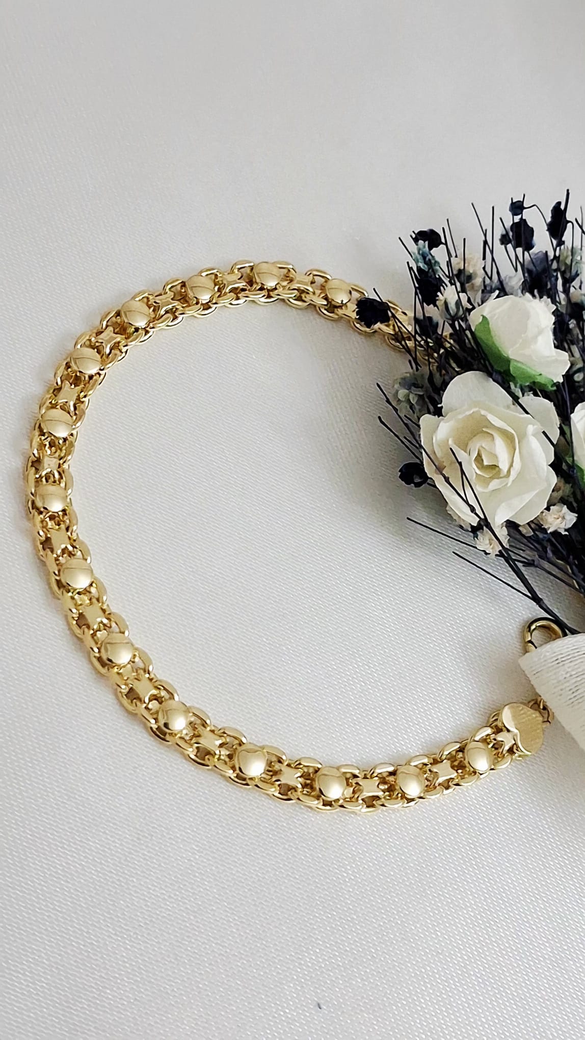 XUPING Bileklik - Kalın Yuvarlak Zincir Detaylı